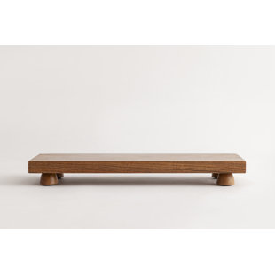 Wooden serving board with Pedestial