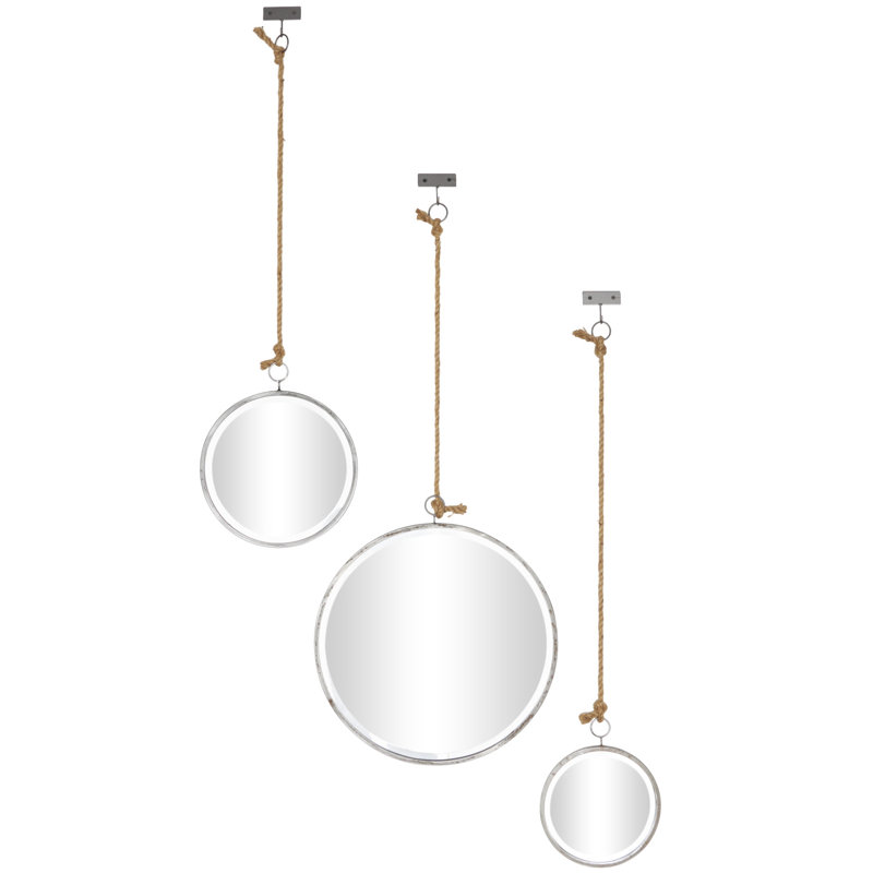 Cline Metal Circle Wall Mirror