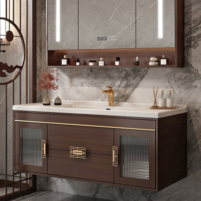 Armoire de salle de bain simple rétro