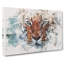 Tiger In The Blue - Wrapped Canvas Print-56661160