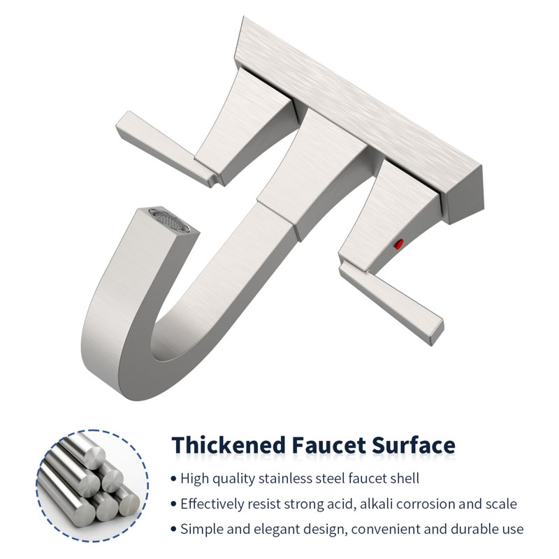 Bathroom Sink Faucet, Brushed Nickel
