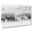 Herd Of Horses In Abstract - Wrapped Canvas Print-55309559