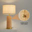 Lampe de table en métal 24 po pour le salon et la chambre à coucher-1838921184