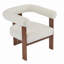 Fauteuil, fauteuil d'appoint rembourré à trois pieds