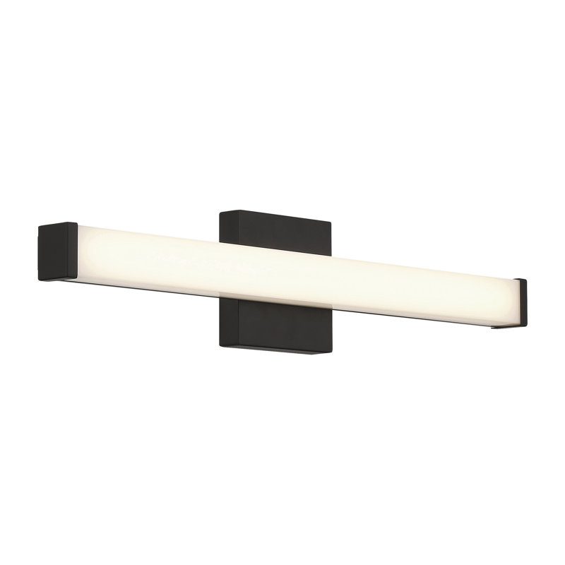 Meuble-lavabo, carré, 18 po, 20 W, noir, Noir