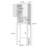 Over-the-Toilet Storage Cabinet, Bathroom Space Saver with Shutter Doors & Adjustable Shelves,Anti Dumping Design,66.22'' H x 27.09'' L x 7.8'' D,White.