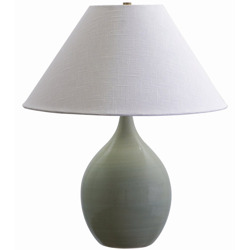 Lampe de table Libbe, Céladon, H 22,5 po x l 17 po x P 17 po