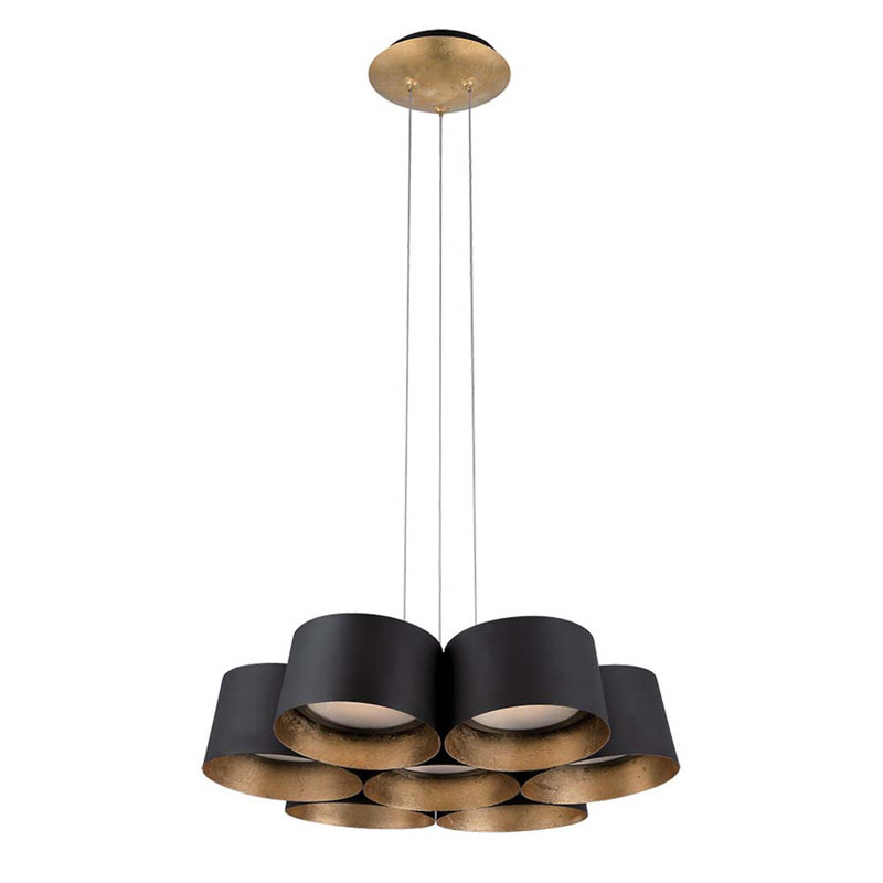 Marimba 7 - Light LED Pendant, Gold Leaf