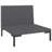 Vidaxl Garden Sofa Dark Gray