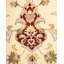 Tapis beige / bourgogne / doré noué à la main de conception unique 9 pi 2 po x 12 pi 5 po Hayner