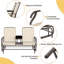 Chaise berçante d'extérieur en métal