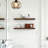 Bomeda Walnut 24" Floating Shelves, Wall-Mounted Floating Shelf for Living Room, Bedroom, Bathroom(Set of 2)-331646424-305153096