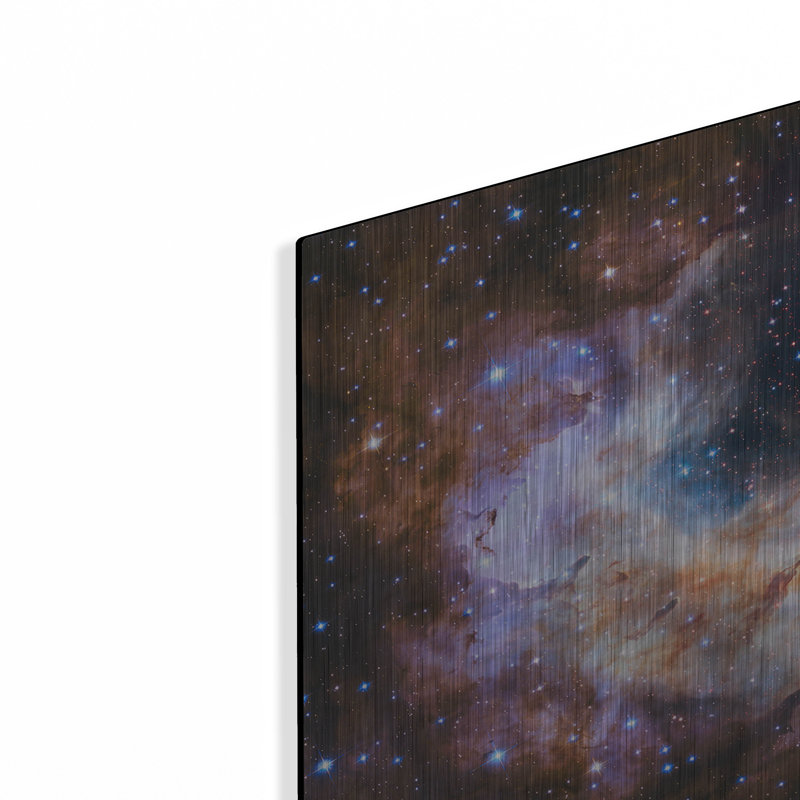 Télescope céleste Hubble, art mural en métal, H 16 po x l 24 po