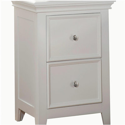 Arnette 2-Drawer Nightstand in White