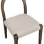 Elena Set of 2 Silver Oak Frame Oatmeal Effect Fabric Dining Chairs-226056730-226056725