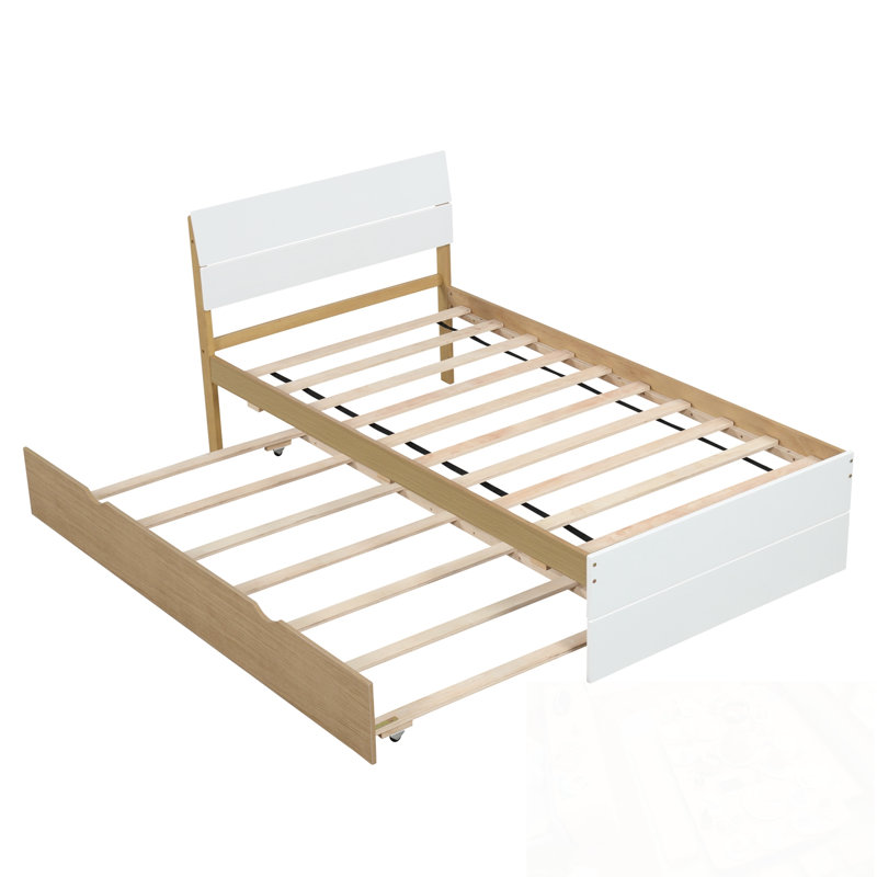 Cadre de lit simple avec lit gigogne