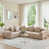Beige Fabric