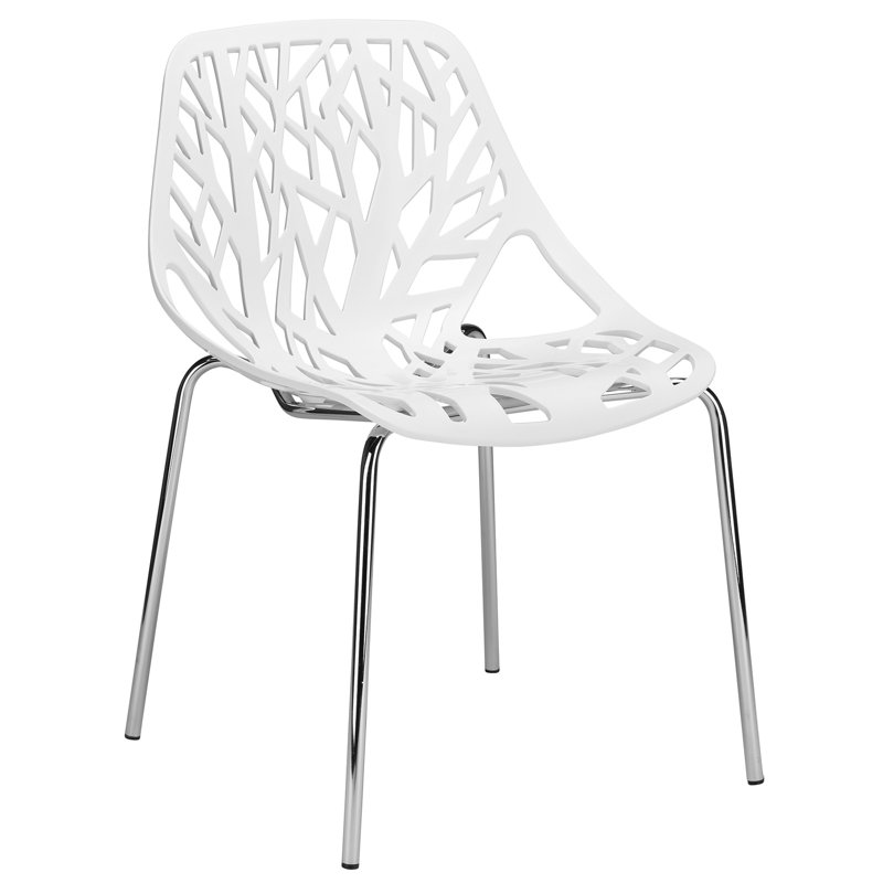 Radcliffe Metal Outdoor Dining Side Chair, White