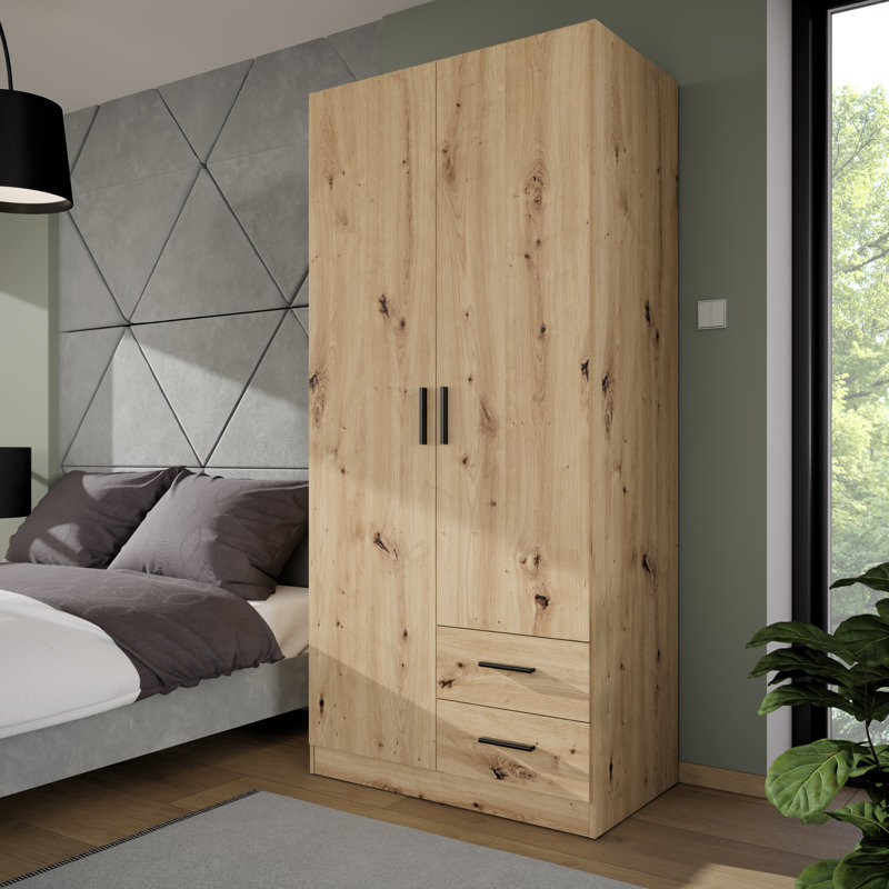 2 Door Manufactured Wood Wardrobe
