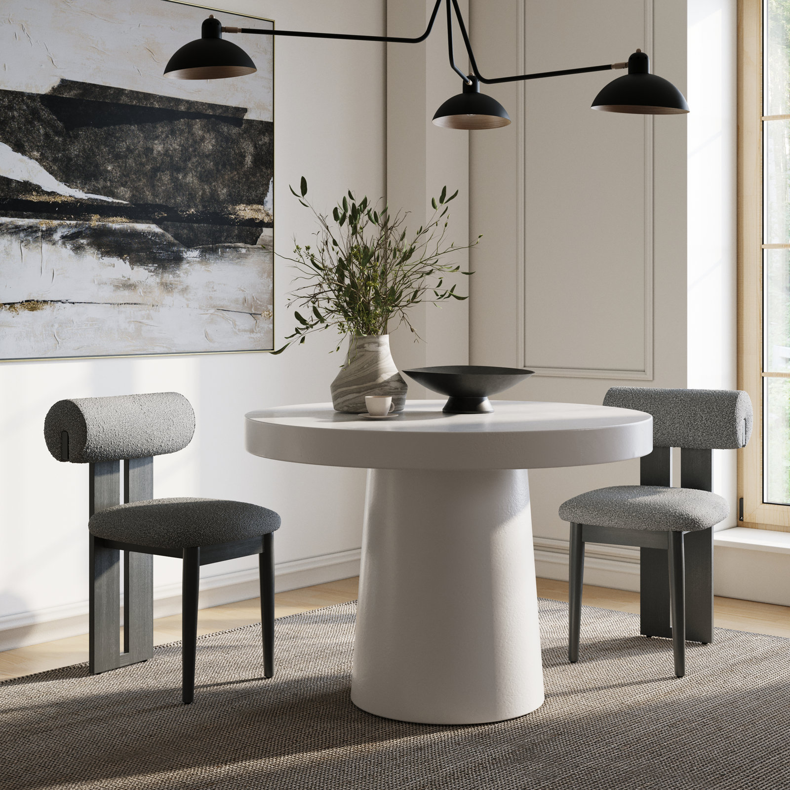 Prevelly 43" Patio Dining Table, White