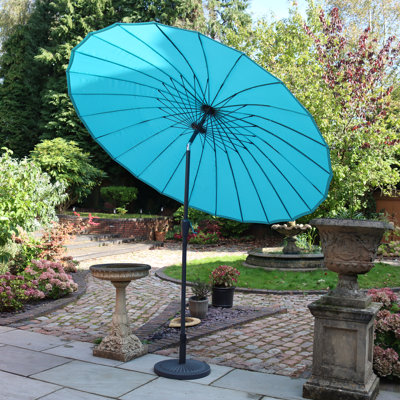 2.7m Crank and Tilt Shanghai Parasol 38mm Aluminium Pole, 24 Fibreglass Ribs