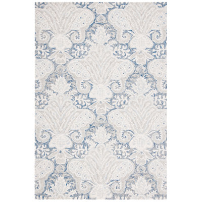 Hitz Hand Tufted Wool And Cotton With Latex Ikat Rug