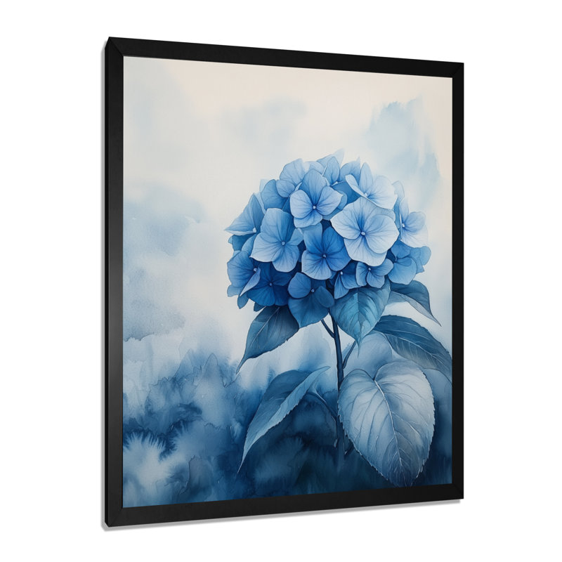 Heimann - Floral Wall Art Living Room, Noir, noir, noir, noir, H 20 po x l 12 po, Reproduction encadrée d'une seule photo