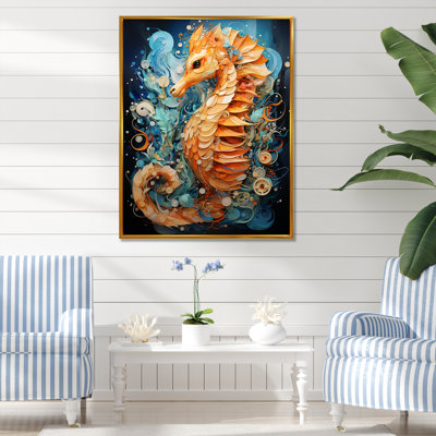 Hippocampe orange et bleu Symphony 1