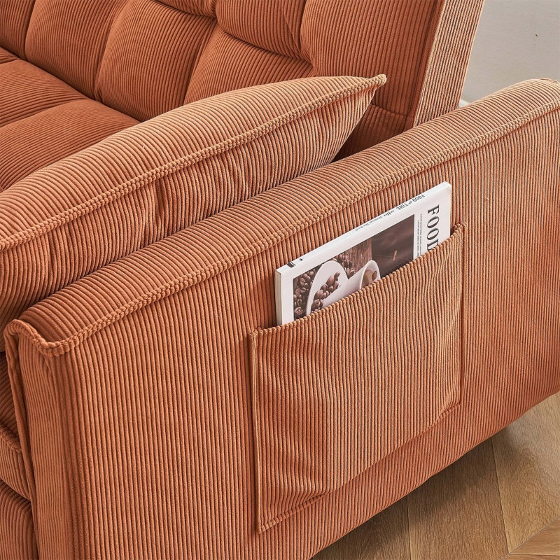Versatile Folding Sofa Bed with Adjustable Back and Comfortable Cushions