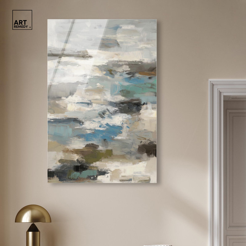 Décoration murale moderne à imprimé acrylique «Transient Forms» par Art Remedy, H 45 po x l 30 po