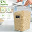 BAOKALER 9,5 L / 321 oz de rangement pour farine de céréales, 2 grands contenants de rangement pour aliments Garde-manger hermétiques pour farine, sucre