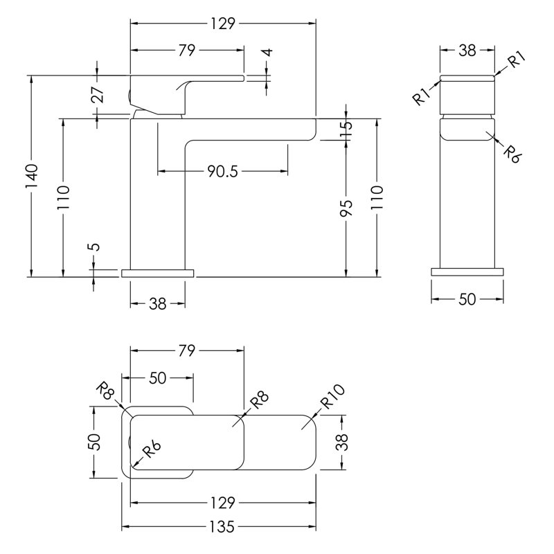 Windon Mono Basin Mixer with Waste