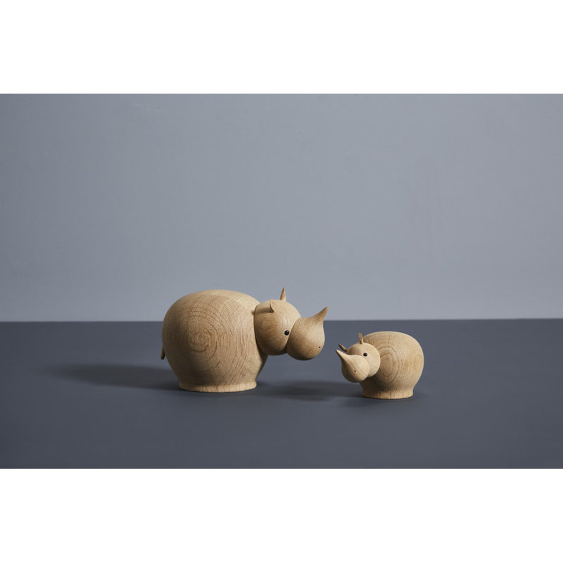 Rina Rhinoceros (Small), 2.8" H x 3.1" W x 5.1" D