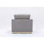 Chaise de salon en lin Valin Gray