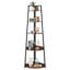 70" H x 24" W 5 Tier Corner Shelf Tall Corner Bookshelf Plant Rack Wall Shelves Tower