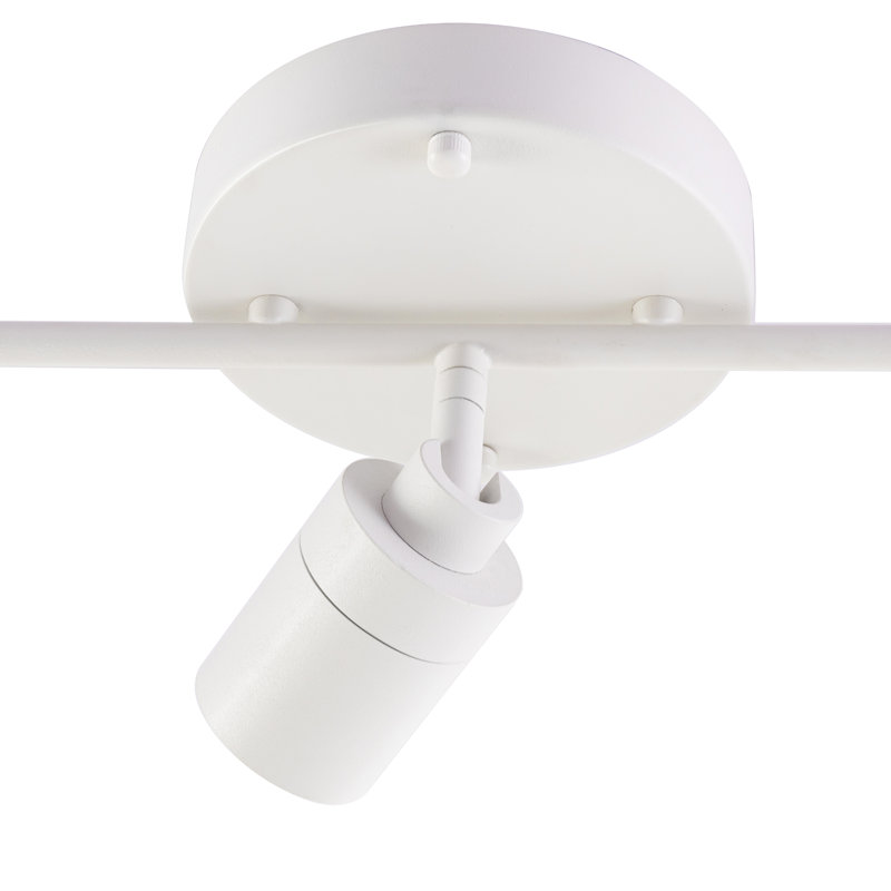 Shura White and Gold 3-Light LED Track Lighting Kit