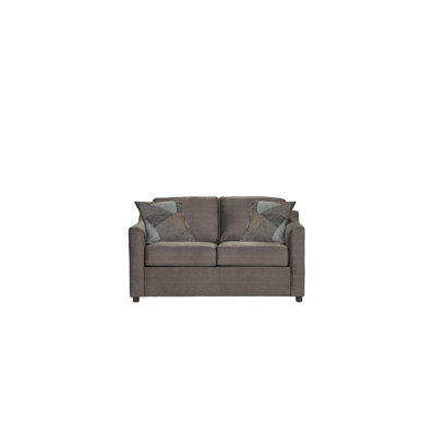 58" Upholstered Loveseat with Terrazzo Pillows