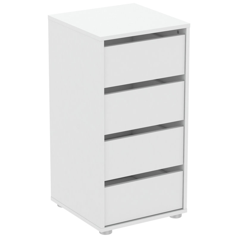 Selestina 40cm W 4 - Drawer Chest of Drawers, Matt White