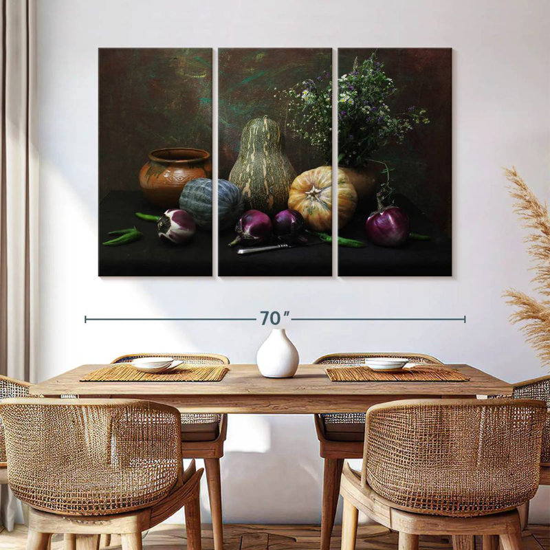 Yarlin Garden Vegetables, 42" H x 65" W