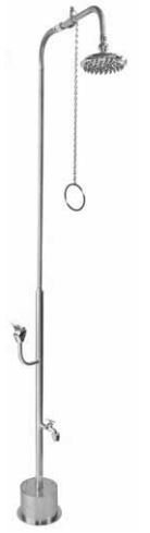 Pull Chain Freestanding Outdoor Shower