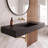 Juniper 48" Wall Mount Bathroom Sink with Concealed Drain for Wall Mount Faucets - Black-1020800755