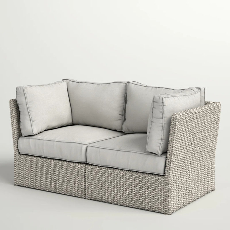 Fully Assembled Outdoor With Weather - And 6 Foam Filled Cushions For Porch Modular Design Rust Frame