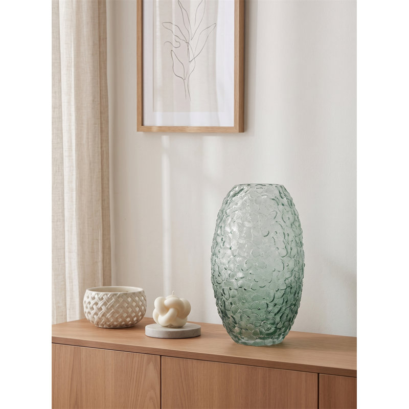 Structure de vase en verre D7.9x13.4 "H