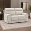 Ensemble de salon inclinable Maddox 3 pièces en tissu texturé avec canapé, causeuse, fauteuil et porte-gobelets dissimulés-1380343601-1380343607