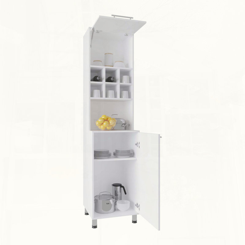 Garde-manger double avec six casiers à épices