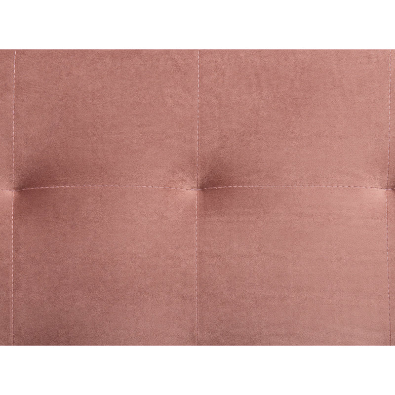 Cherry 80cm Wide Velvet Square Solid Colour Standard Ottoman