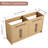 60'' Double Bathroom Vanity Base Without Top