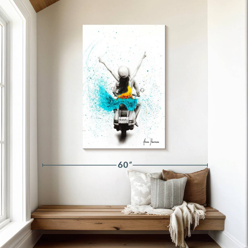 Le voyage vous attend, H 45 po x l 30 po