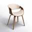 Chaise avec accoudoirs rembourrée Arabelle-277376828-268709807