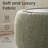 Upholstered Round Storage Ottoman with Wooden Tray-1847113219